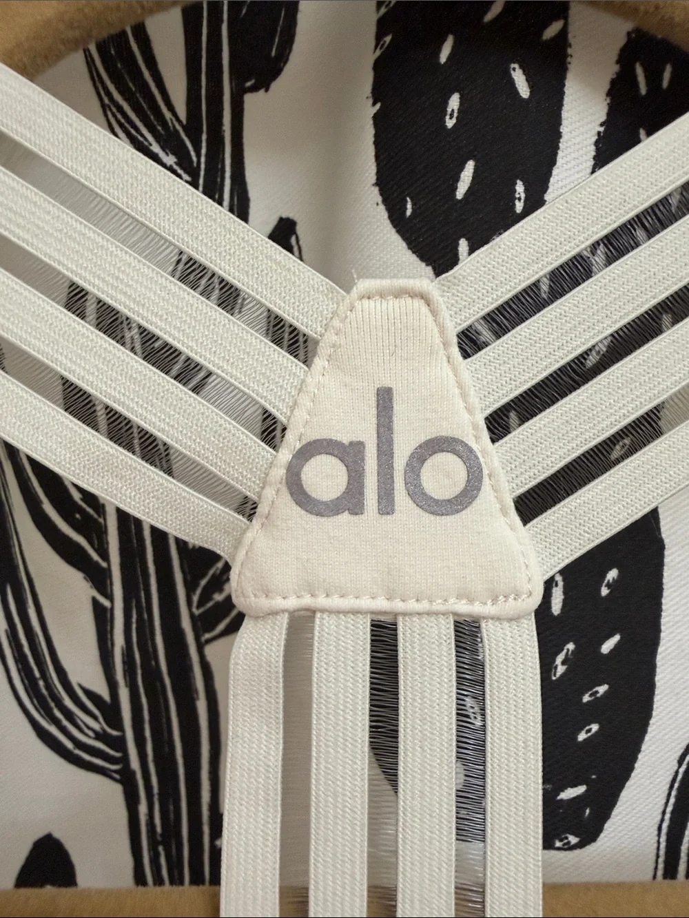 ALO Yoga White Strappy Y Back Tank Top